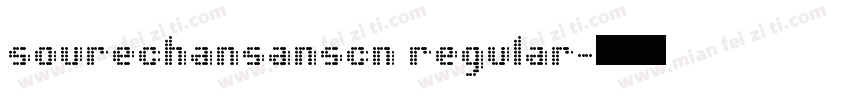 sourechansanscn regular字体转换
